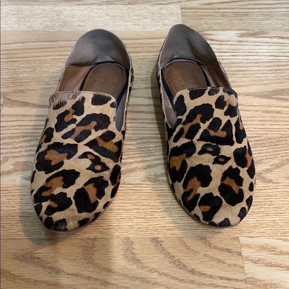 Halogen Leopard Print Slip-On Loafers